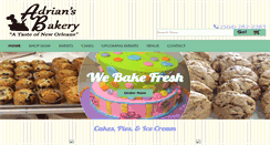 Desktop Screenshot of adrians-bakery.com